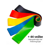 Trake za vežbanje razli?itog otpora + 44 vežbe