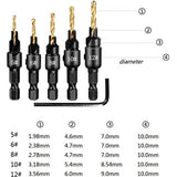 Alat za bušenje i utiskivanje glava vijaka – 6 komada