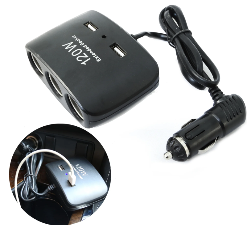 3 Uti?nice za Auto + 2 USB Ulaza - Efikasno Napajanje Tokom Putovanja