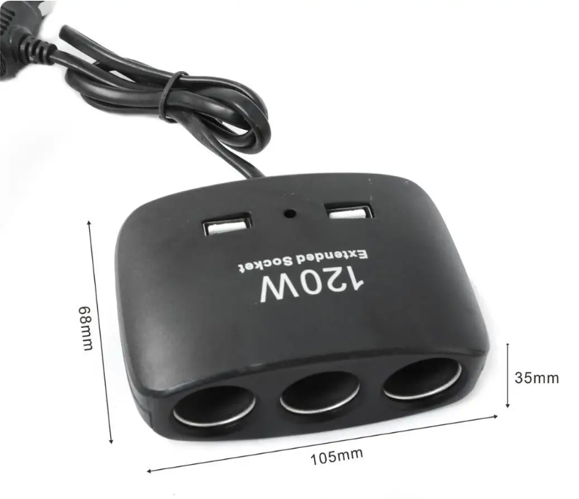 3 Uti?nice za Auto + 2 USB Ulaza - Efikasno Napajanje Tokom Putovanja