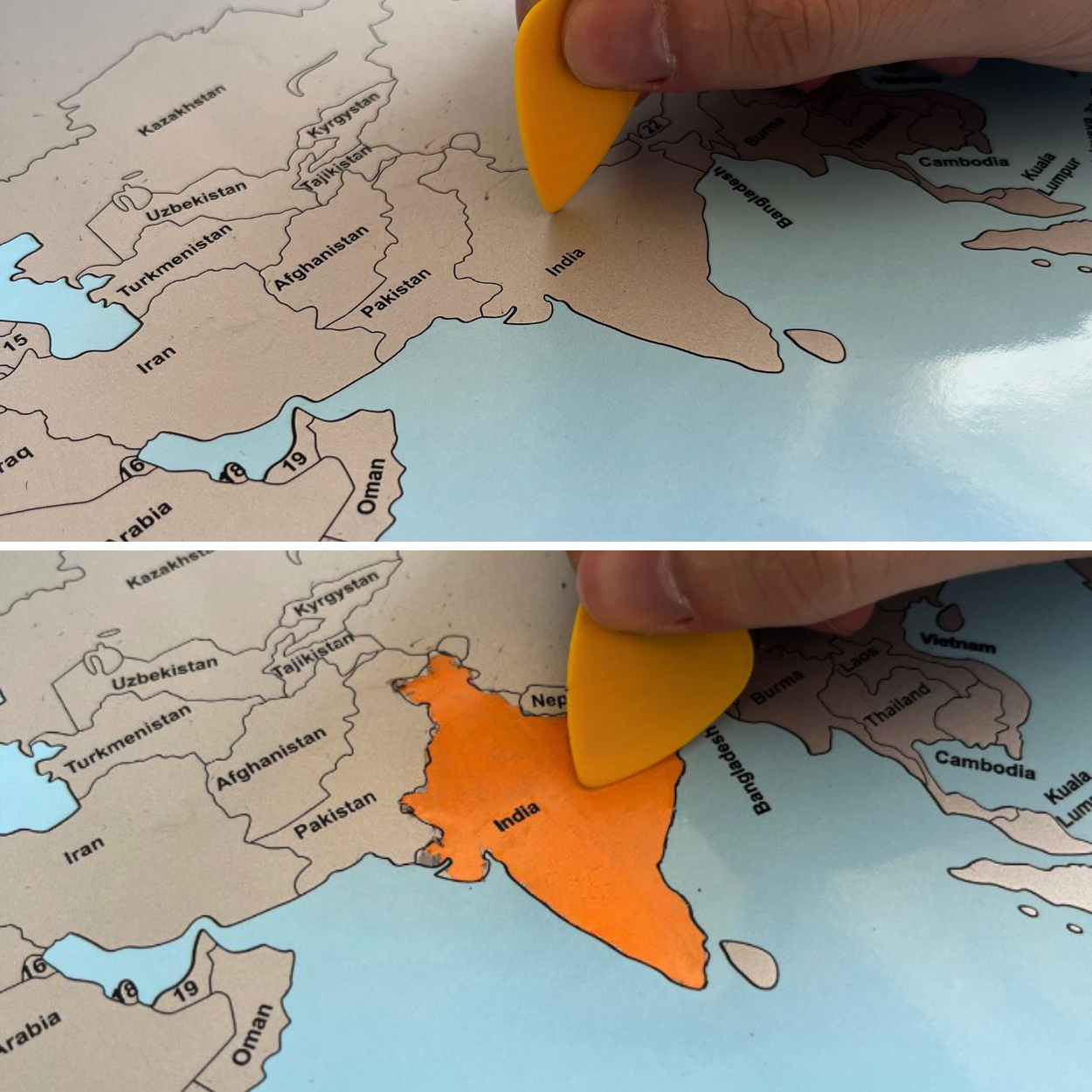 Greb-greb karta sveta (80cm x 60cm)