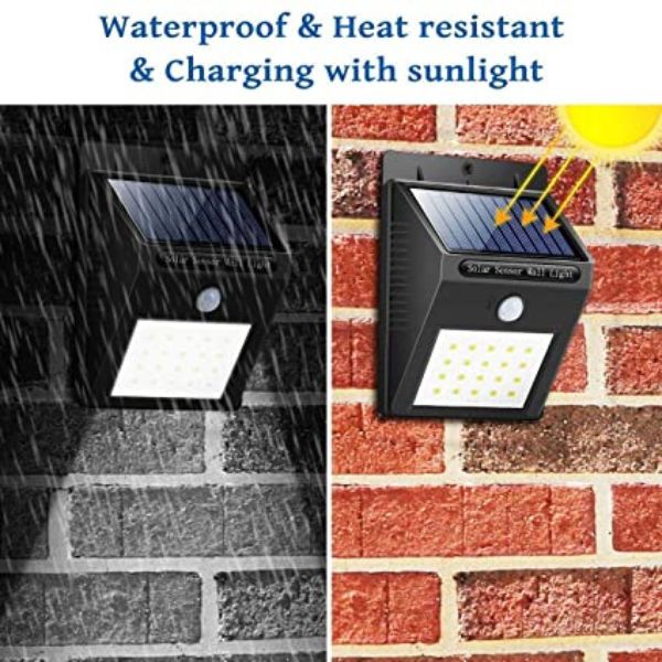 4 Solarne LED reflektorske lampe sa 40 dioda