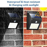 4 Solarne LED reflektorske lampe sa 40 dioda