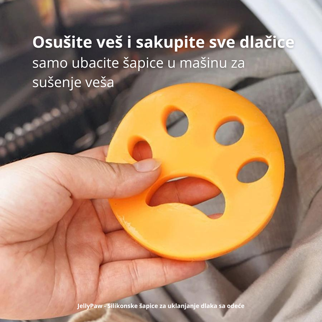 JellyPaw - Silikonske šapice za uklanjanje dlaka sa ode?e i nameštaja (2 komada)