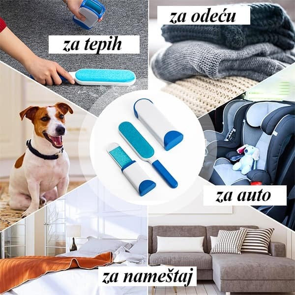 ?ETKA za uklanjanje DLAKA sa ?ista?em plus GRATIS mini džepna ?etka