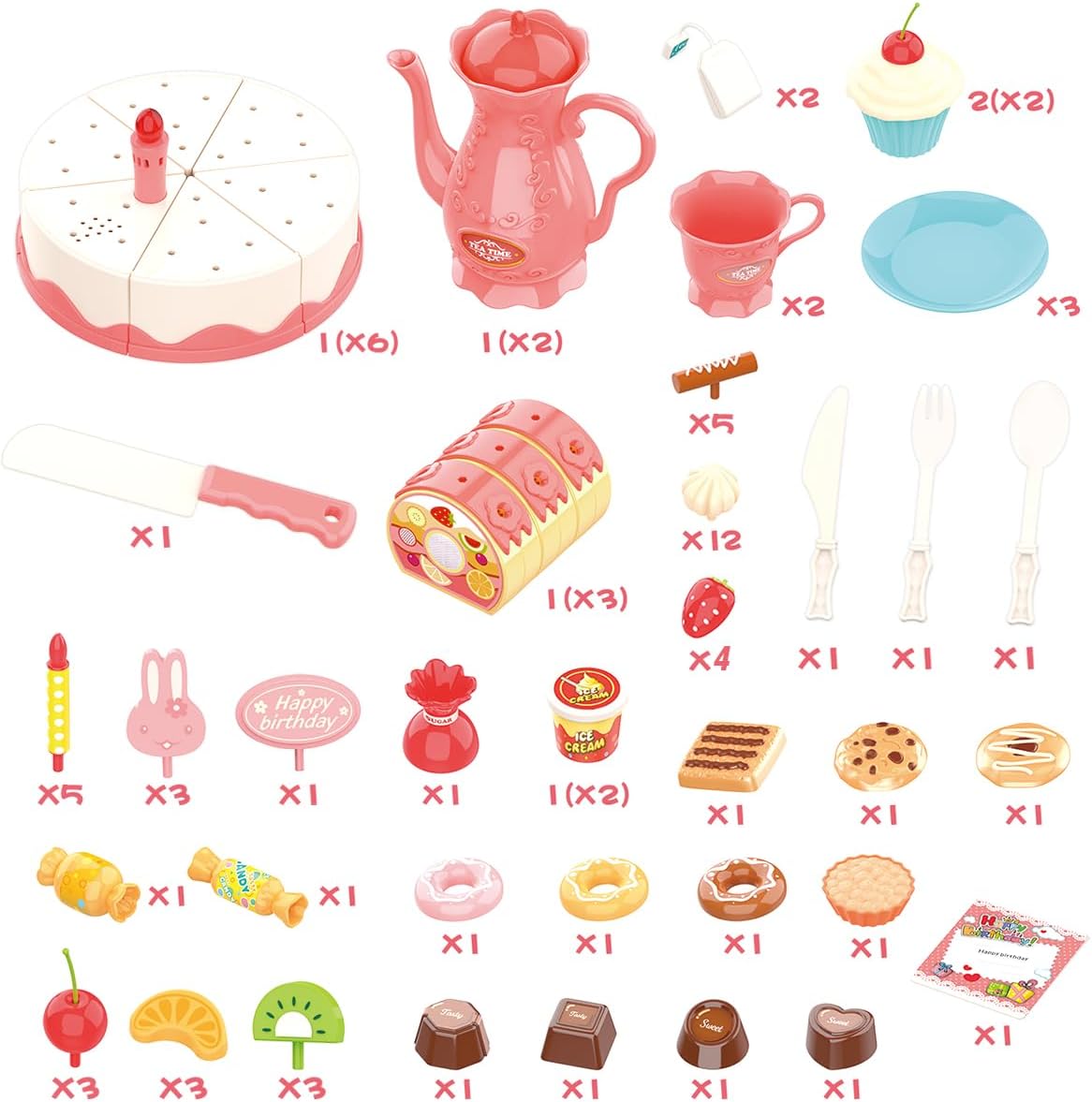 Servis za čaj za devojčice - pribor za čajanku