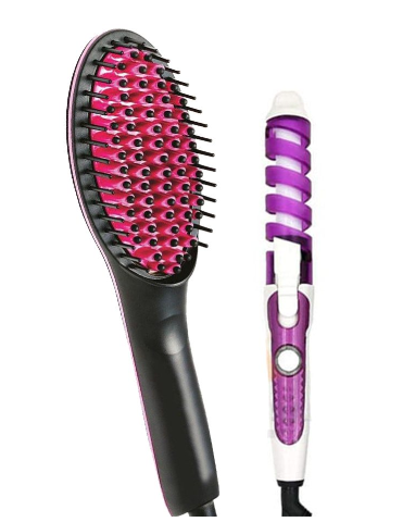 četka za ravnanje kose i uvijač za lokne