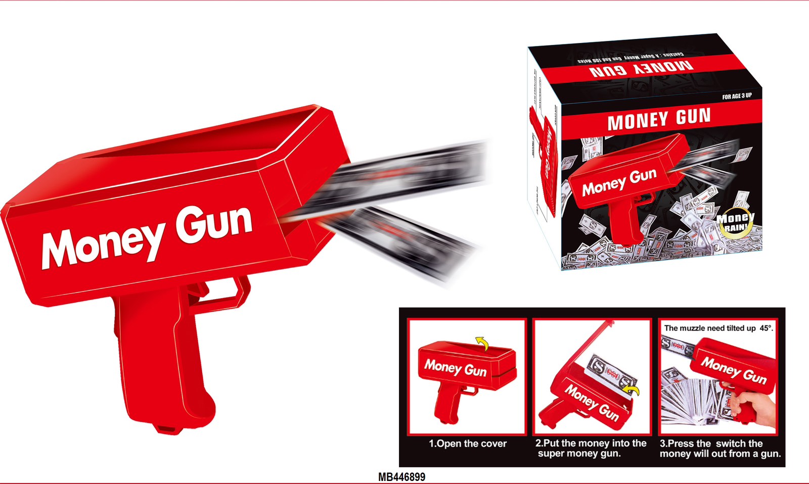 Pištolj za Izbacivanje Novca - MONEY GUN