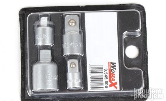 Set adaptera za nasadne ključeve, 4 komada