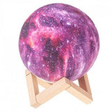 3D Лампа у облику Месеца и Галаксије са Ставком