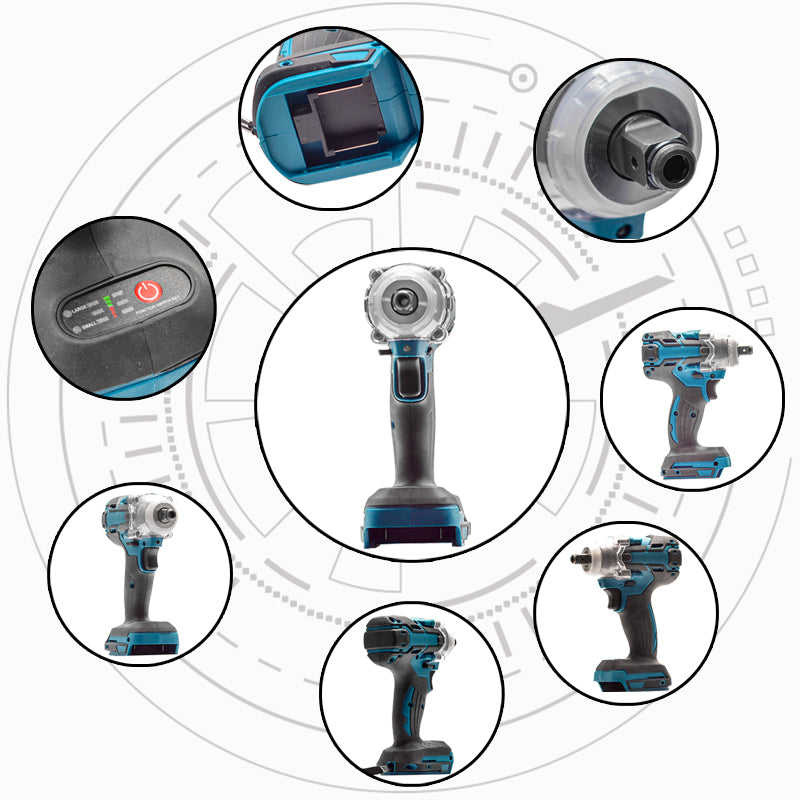 Aku udarni odvijač 128V + 4 gedore