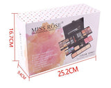 Kozmetički set Miss Rose sa ruževima i dodacima za šminkanje.