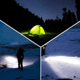 LED lampa u crnoj boji sa punjivim napajanjem.