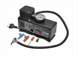 Kompresor za automobil namenjen pumpanju guma uz napajanje od 12 V ili 220 V.