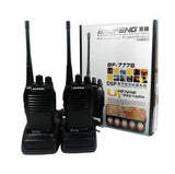 Crna radio-stanica Baofeng BF-777S sa antenom.