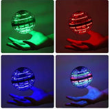 Leteći spinner u obliku lopte sa LED osvetljenjem.