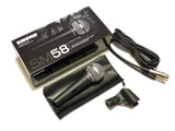 Na slici je prikazan žičani mikrofon u izvedbi replike modela Shure SM58.