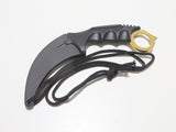 Karambit nož dužine 22 cm sa sečivom od 10 cm.