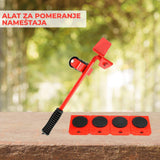Podloga sa točkićima i gumiranom gornjom površinom za premeštanje nameštaja.