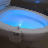 Dodatak za kupatilo u obliku svetla sa senzorom za WC šolju.