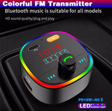 S27 FM transmiter sa pozadinskim osvetljenjem u deset LED boja.