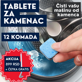 Proizvod za čišćenje veš mašine u obliku kapsula.