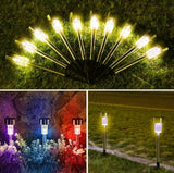 Solarne lampe sa LED svetlom u toplobeloj ili šarenoj varijanti.