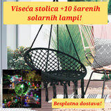 Metalni elementi viseće pletene stolice.