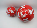 Kožna fudbalska lopta sa motivom Crvene zvezde.