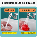 Nastavak za slavinu prikazan je kao adapter sa filterima za vodu.