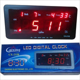Digitalni LED sat namenjen za postavljanje na sto, sa prikazom vremena i alarmom.