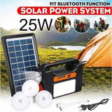 LED lampe iz solarnog kompleta za osvetljavanje prostora.