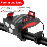 Lampa za bicikl sa 3 led diode, sirena i drža? za mobilni