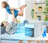 Prenosni uređaj PRODAVANI namenjen je hlađenju prostora uz vodu ili led.