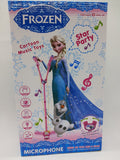 FROZEN-DUO mikrofon sa stalkom predstavljen kao dečja muzička igračka.