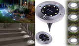 Disk solarne LED lampe ubodne (4 komada)