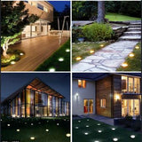 Disk solarne LED lampe ubodne (4 komada)