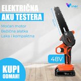 Električna akumulatorska testera PRODAVANI sa naponom od 48 V.
