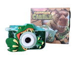 Digitalni fotoaparat Dinosaurus prikazan kao proizvod.