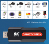 TV stick za retro gejming, označen kao 5G 8K.