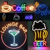 LED neon traka koja se može oblikovati u slova, brojeve i znakove.
