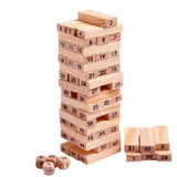 Numerisani drveni blokovi namenjeni slaganju tornja u igri Jenga.