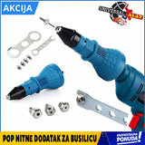 Na slici je prikazan adapter za bušilicu za rad sa pop nitnama.