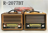 Retro radio namenjen slušanju radijskog sadržaja i zvuka preko Bluetooth veze.