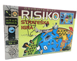 Strateška društvena igra Riziko predstavljena kao igra za nadmetanje i osvajanje kontinenata.