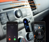 Bluetooth AUX adapter u crnoj boji za audio uređaj sa AUX ulazom.
