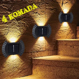 Solarna dekorativna lampa za osvetljavanje dvorišnog prostora.