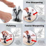 Баварски нож - Остра страна ножа и маказе