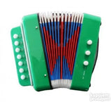 Na fotografiji se nalazi akustična harmonika-igračka.