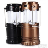 KAMP LAMPA zlatna- mocna sa 6 LED dioda